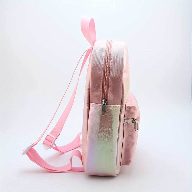 Kids Pink Love Heart Backpack Casual Travel School Bag