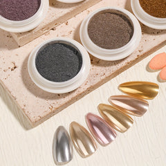 Chrome Nail Powder Mirror Effect Pigment Glitter Dust Kit for Nail Art