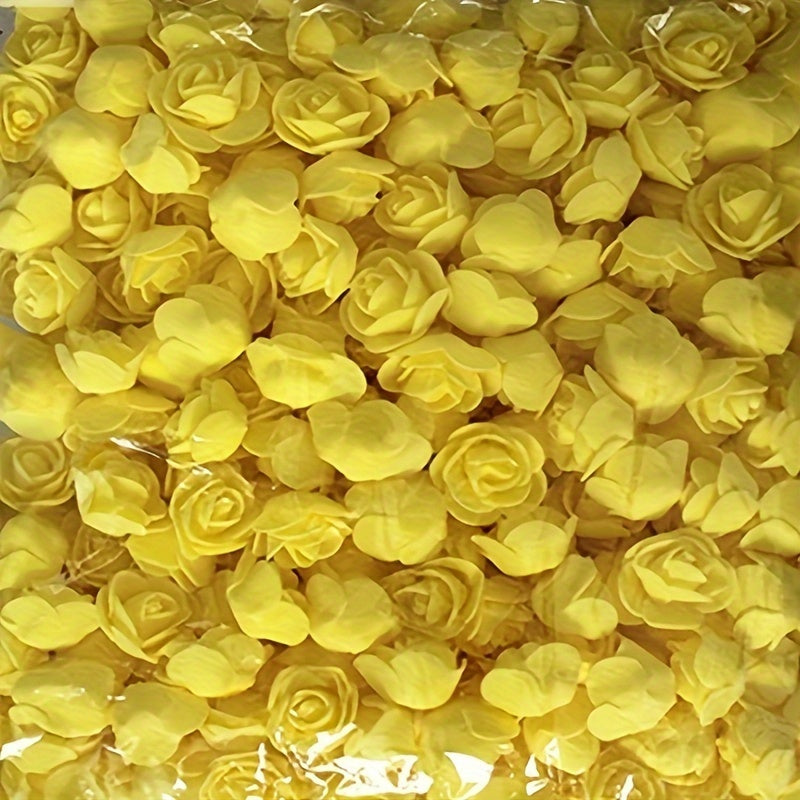 50pcs Artificial Foam Roses for Weddings Home Decor Scrapbooking DIY