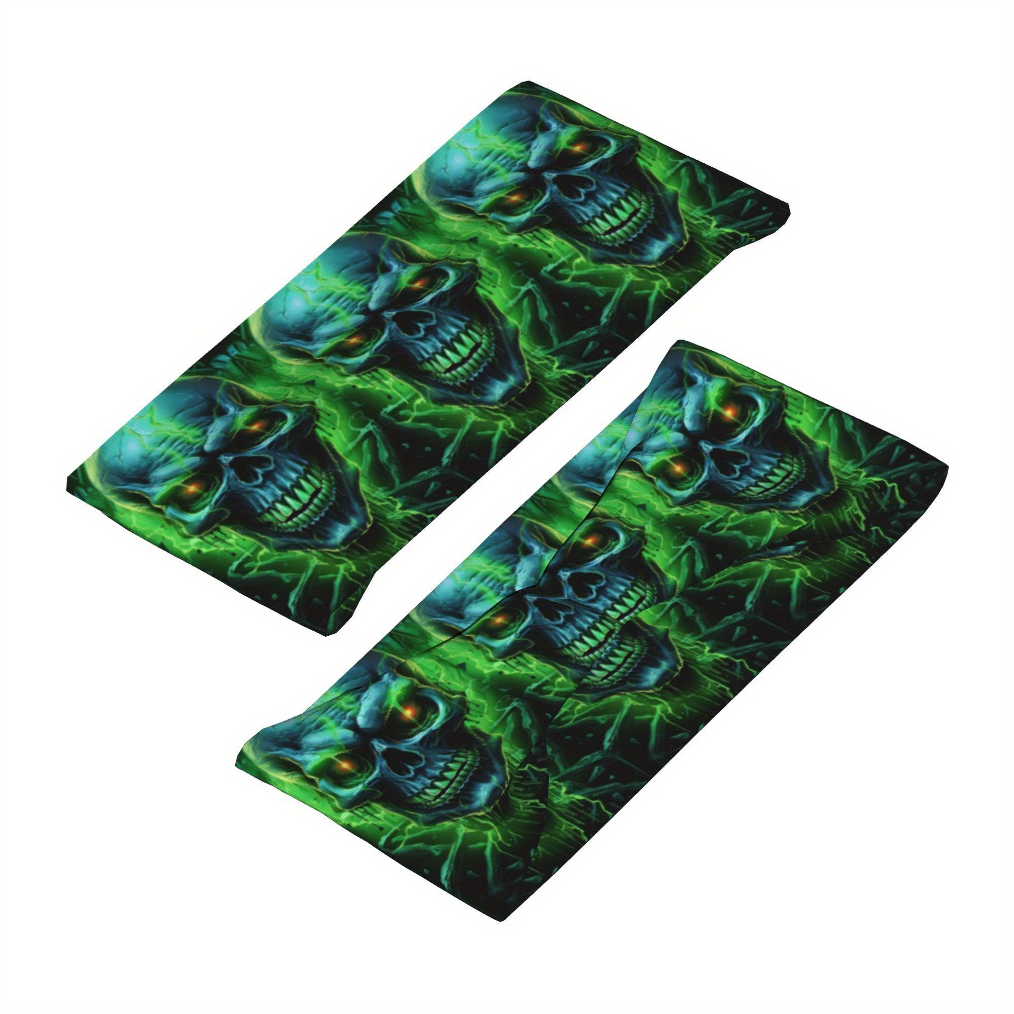 Glowing Skull Headband Sweat Wicking Stretchy Polyester Yoga Gym Running