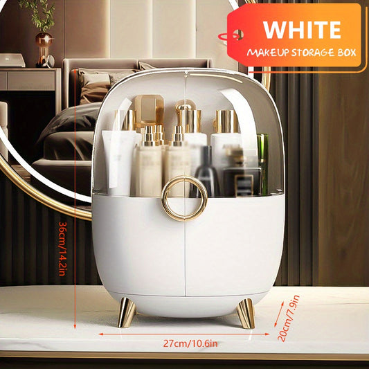 Large Dustproof Makeup Organizer Box for Vanity
