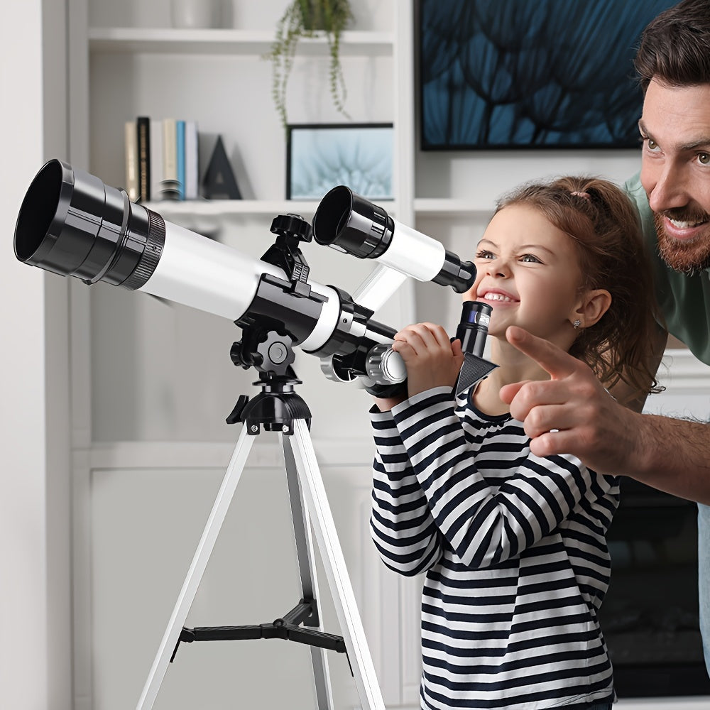 Kids Metal Appearance Telescope with Accessories