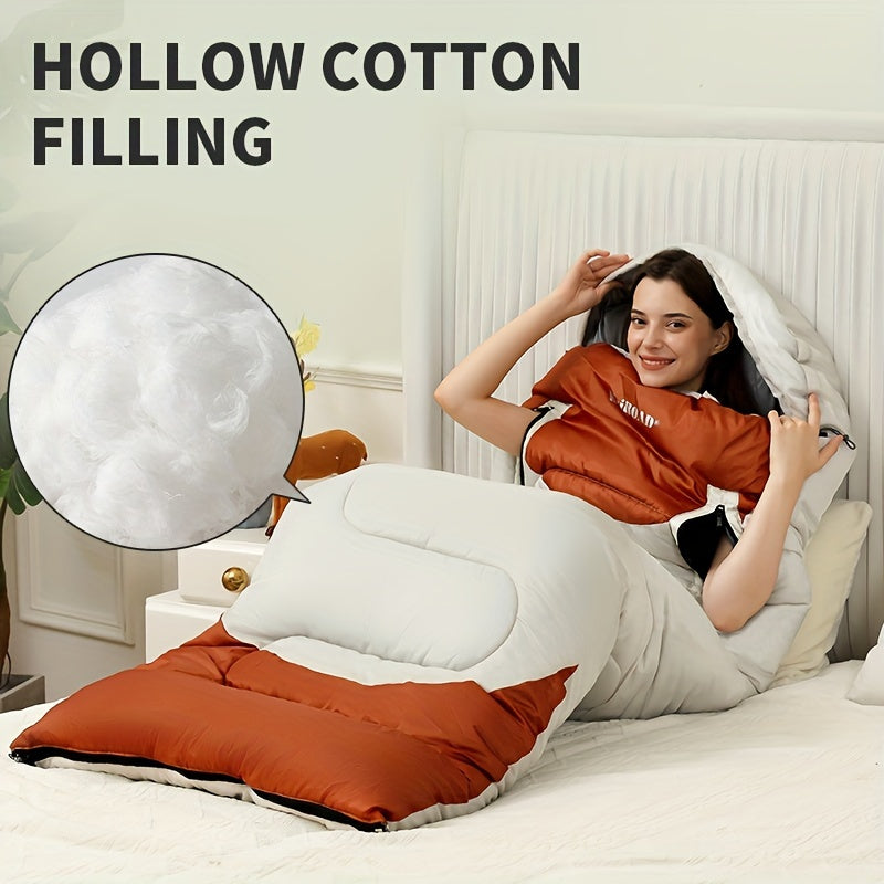 Portable Warm Sleeping Bag for Camping and Office Breaks