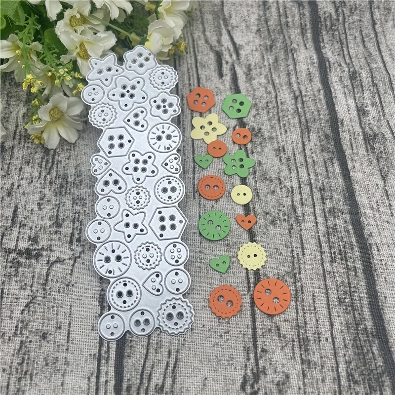 1pc Button DIY Metal Cutting Embossing Mold