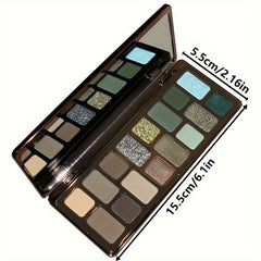 16-Color Matte & Pearlescent Eye Shadow Palette - Makeup Plate