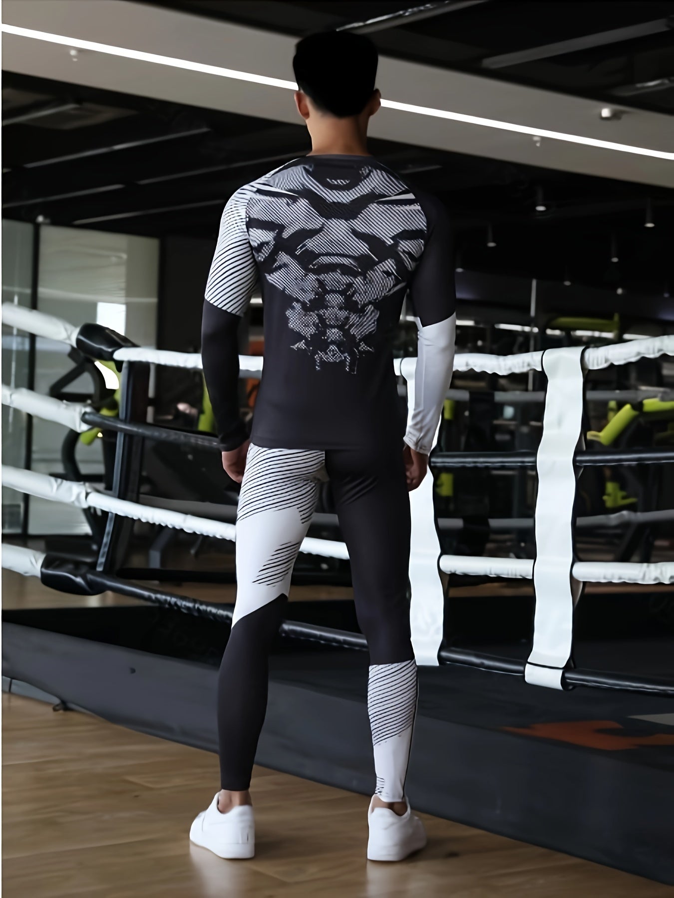 Men's Camo Athletic Tracksuit Long Sleeve Jersey & Leggings