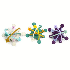 Baby Teething Rattle Toy - Silicone Teether & Shake Ball for 0 Months