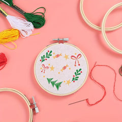 12pcs 10 16 Cm Round Embroidery Hoop Bulk Bamboo Circle Cross Stitch Hoop Ring