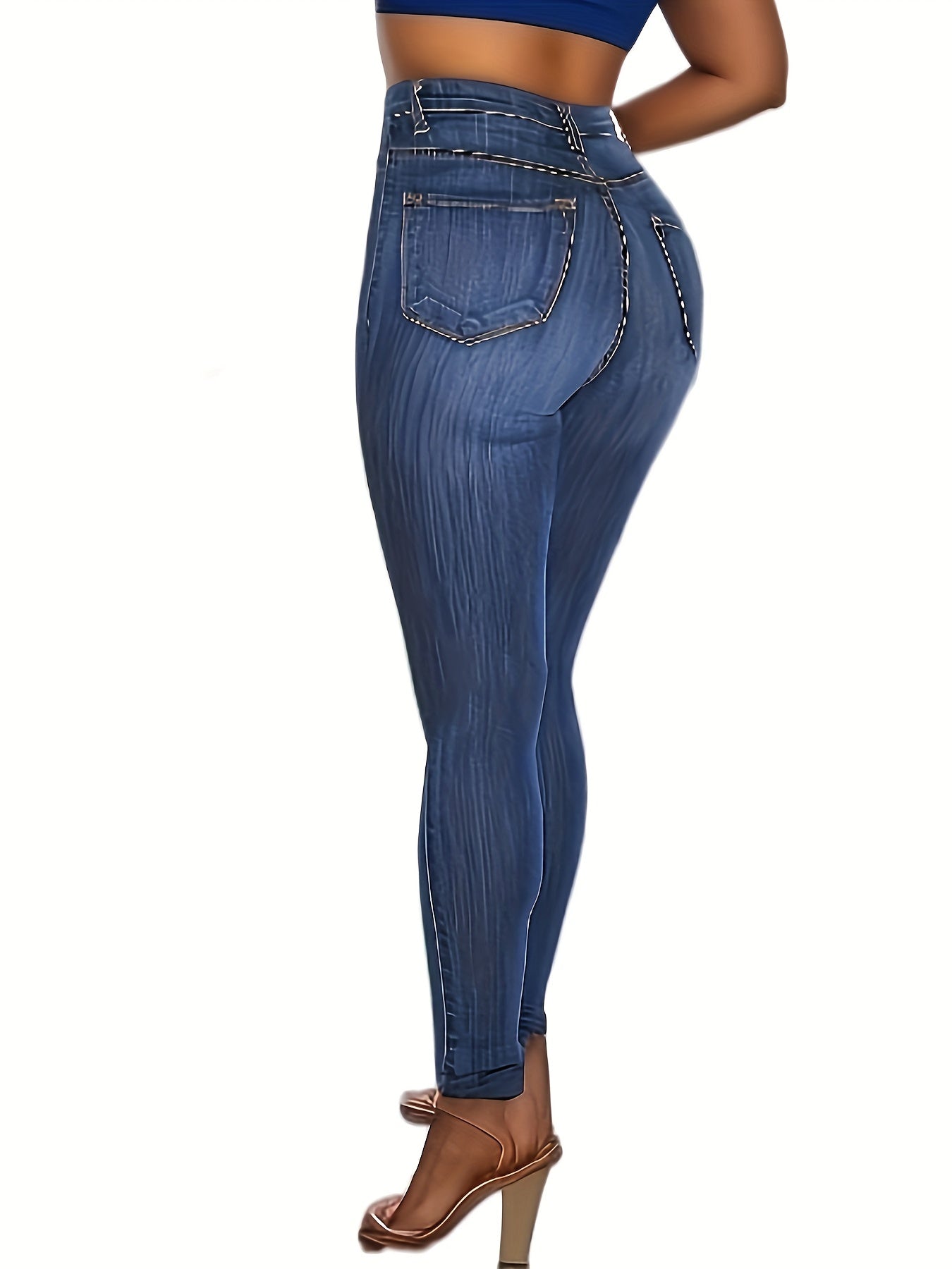 High Rise Skinny Jeans with Button Fly