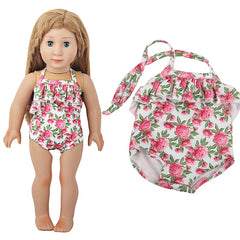 18'' Rainbow Doll Suspender Swimsuit for Baby Born&Our Generation