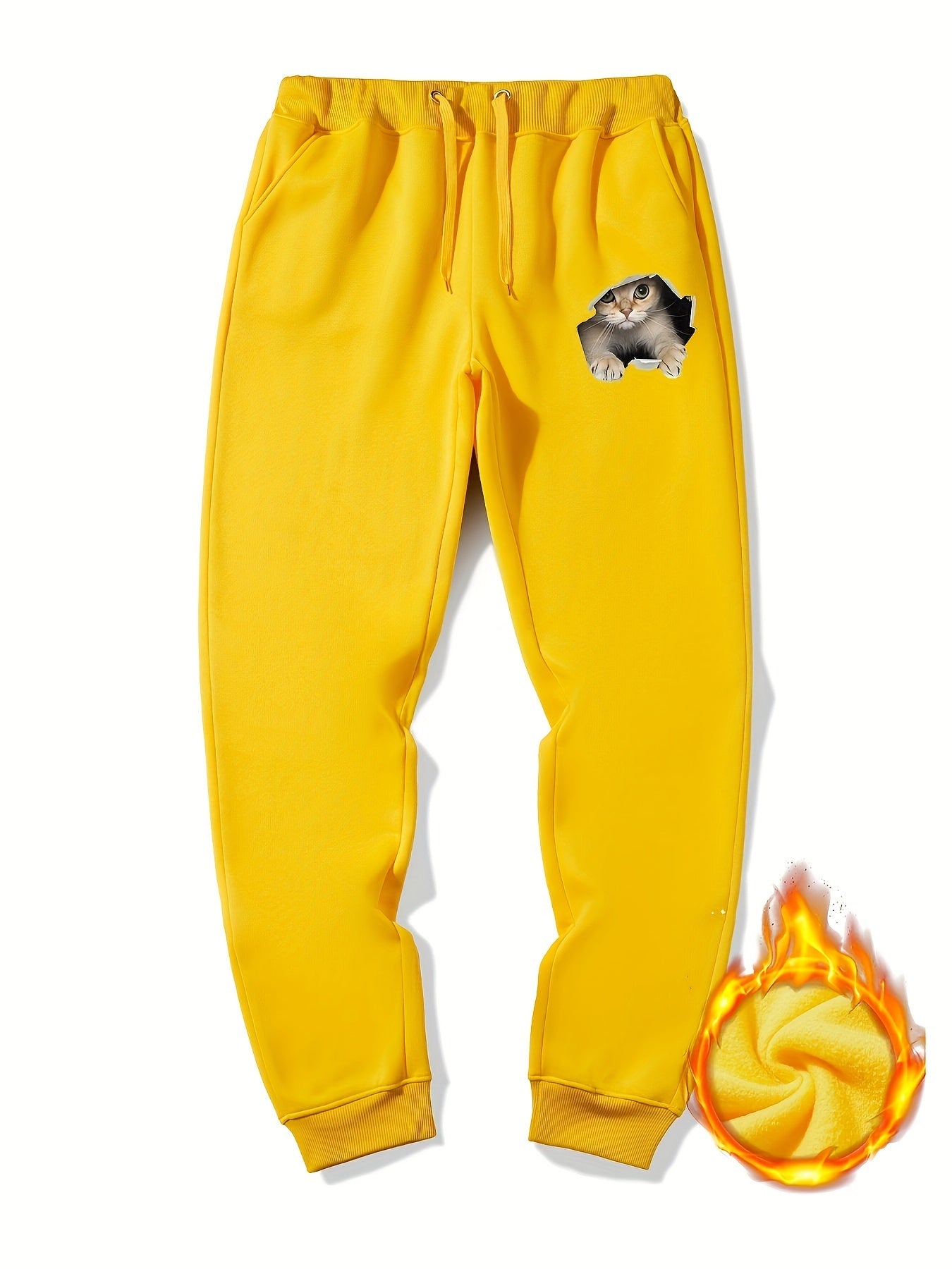 Cat Pattern Casual Graphic Joggers Men s Sweatpants