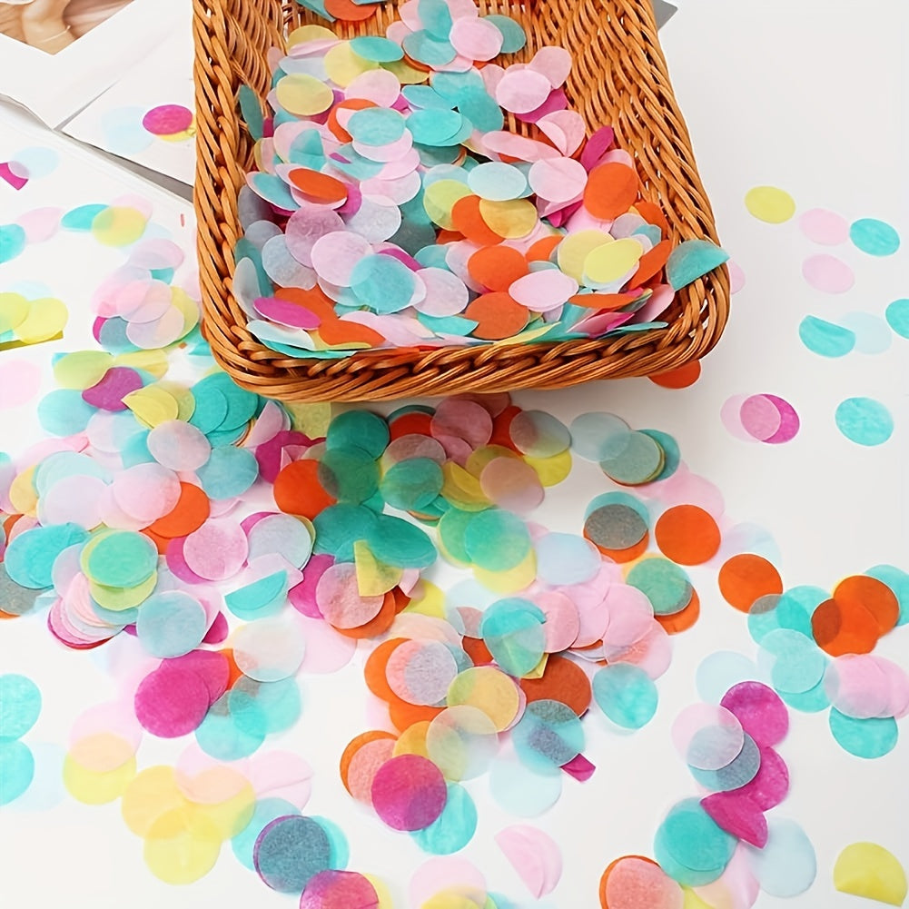 Colorful Round Confetti Pack - Wedding Birthday Christmas Party Decorations