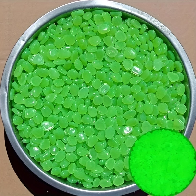100pcs 500pcs Bag Glow In The Dark Pebbles Magical Garden Aquarium Landscaping