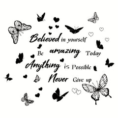 Inspirational Butterfly Wall Stickers Set