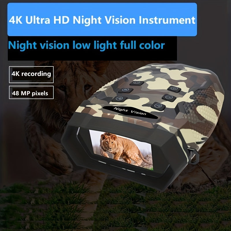 1080P Binoculars Infrared Goggles Waterproof 7" Screen with 32GB TF Card