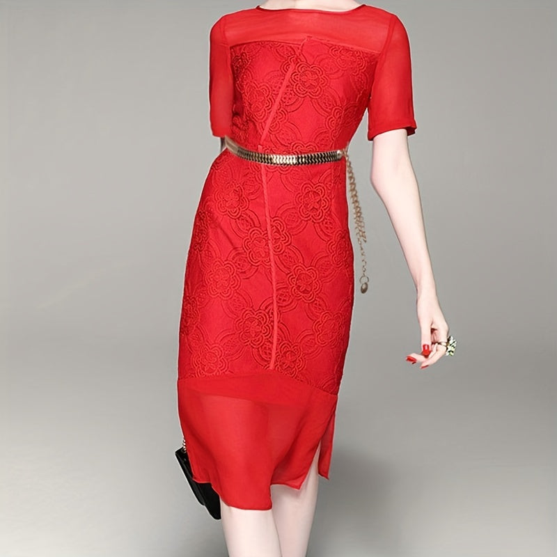 Metal Golden Waist Chain Thin Dress Girdle Tassel for Women