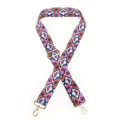 Geometric Pattern Ethnic Style Shoulder Strap Replacement Belt