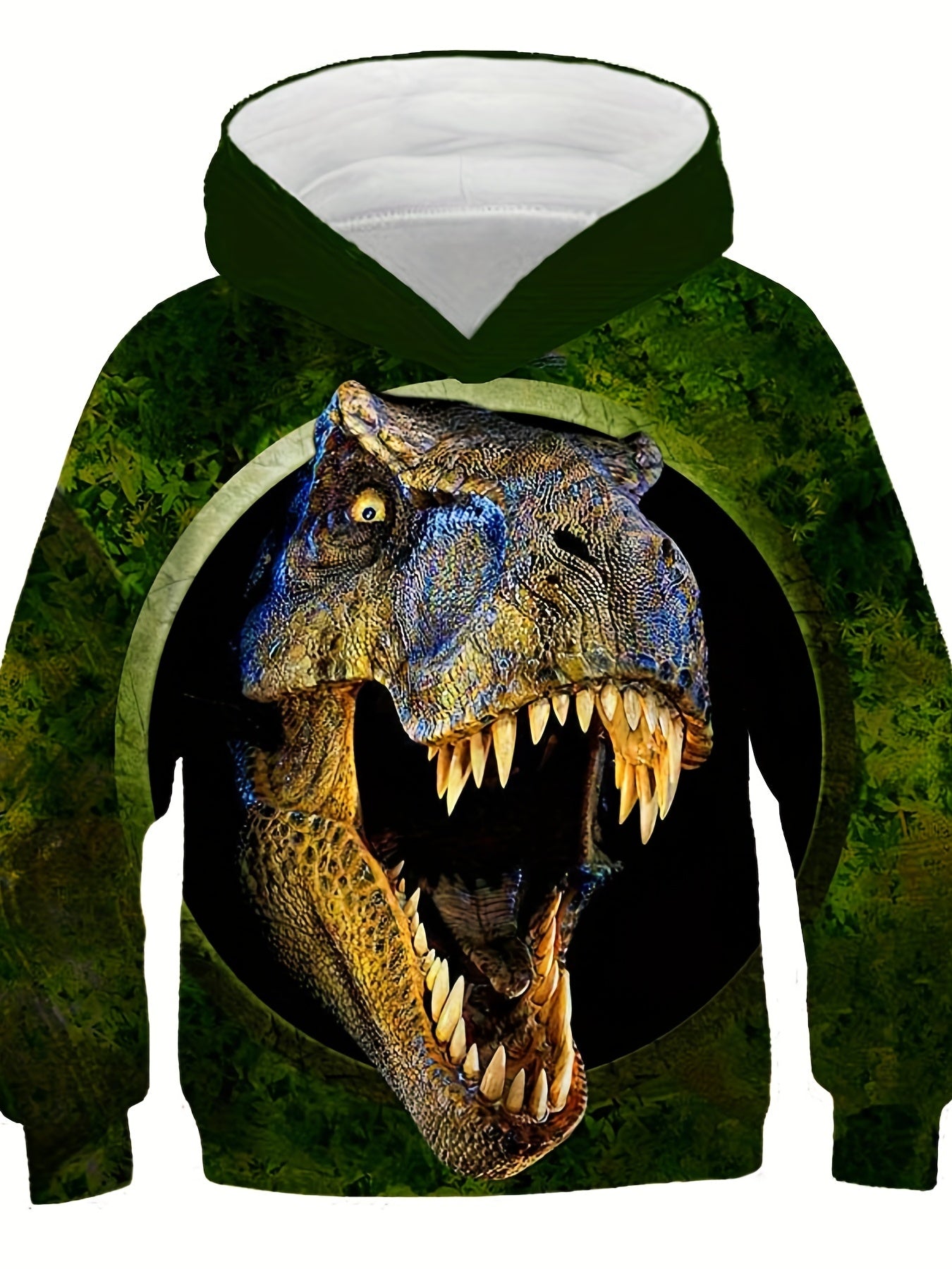 Boy's Fierce T Rex Graphic Hoodie 3D Print Hooded Sweatshirt