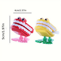 2pcs Wind Up Walking Teeth Toys for Halloween Christmas Party
