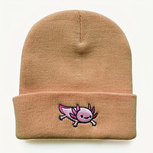 Cartoon Dinosaur Knitted Beanie for Outdoor Sports