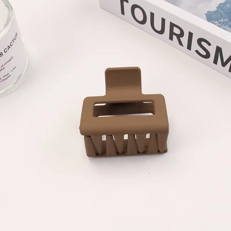 Neutral Matte Square Hair Clips Set