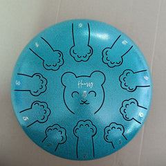 25cm 11-tone Panda Steel Tongue Drum Percussion Set