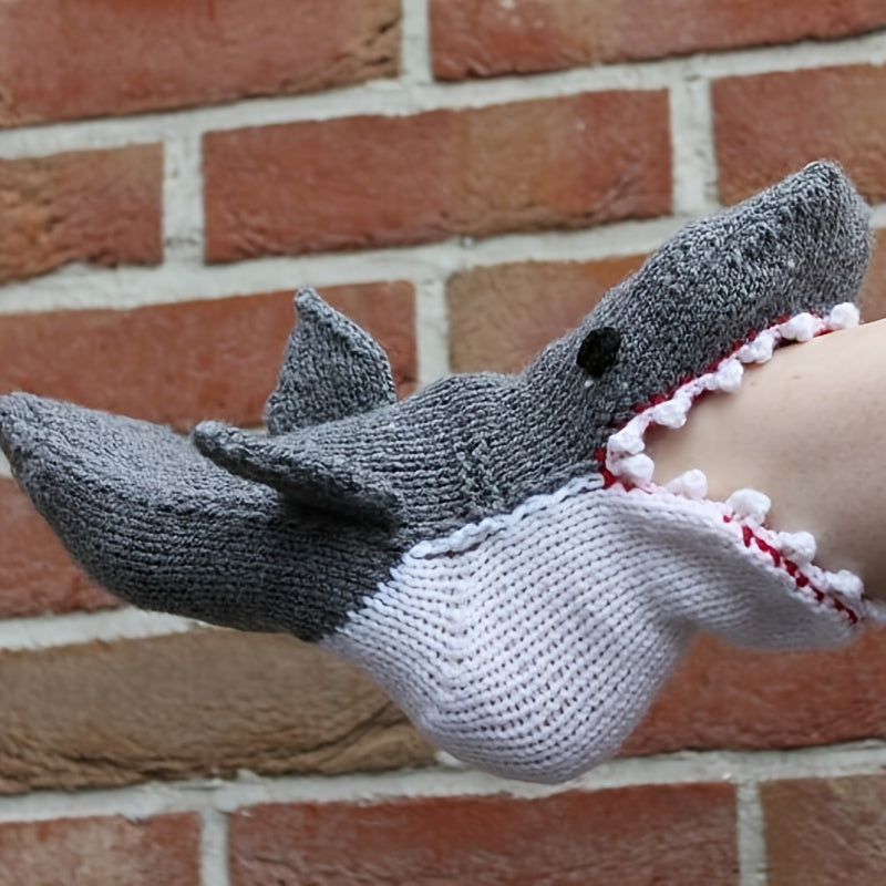 Crocodile Knitted Socks - Winter Home Warm Floor Socks