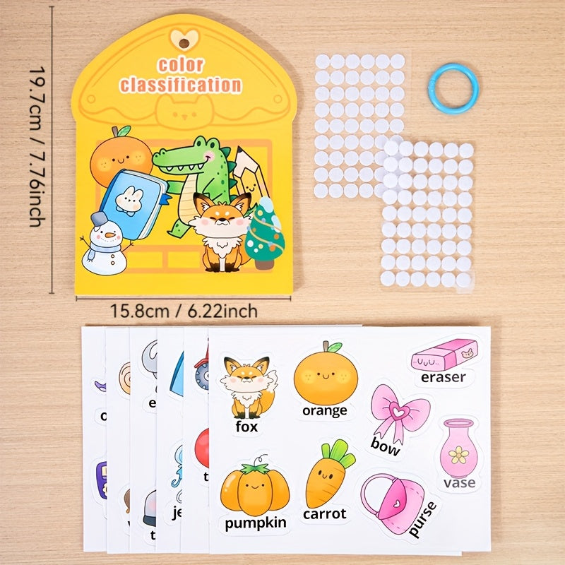 Interactive Busy Book Sorting Toy for Toddlers