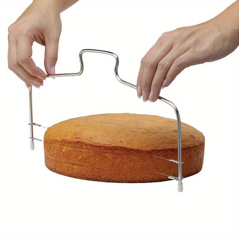 1pc Cake Cutter Slicer Leveler Double Wires Cake Slicer Baking Tools