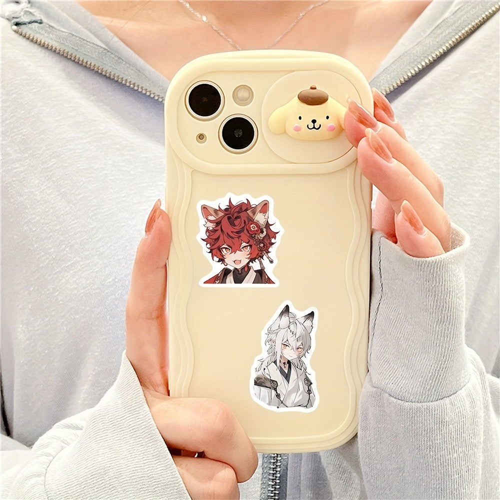 54pcs Beast Ear Youth Stickers for Mobile Phone Case Luggage Notebook Waterproof