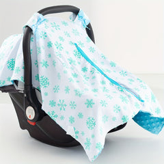 Girls Snowflake Pattern Sunshade Seat Cover