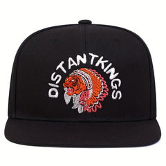 Men's Embroidery Hip Hop Flat Brim Baseball Cap