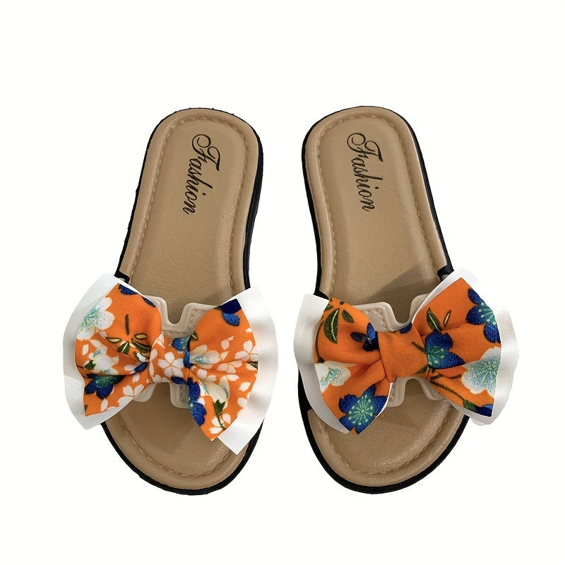 Girl's Bowknot Slippers Sweet Sandals