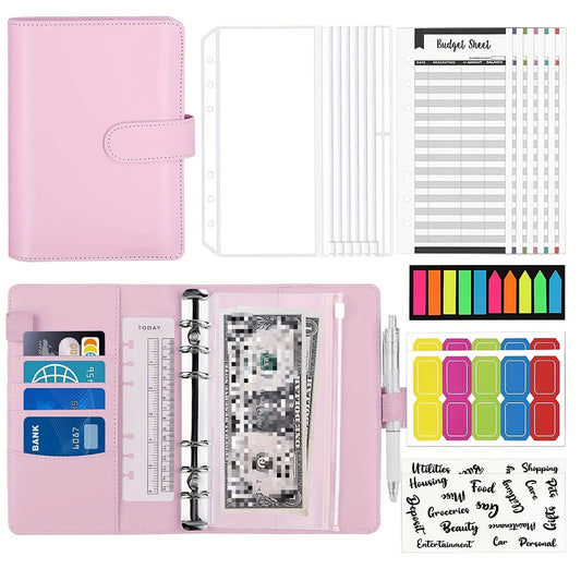 Budget Binder Set with Pockets, Bags, Cards & Stickers