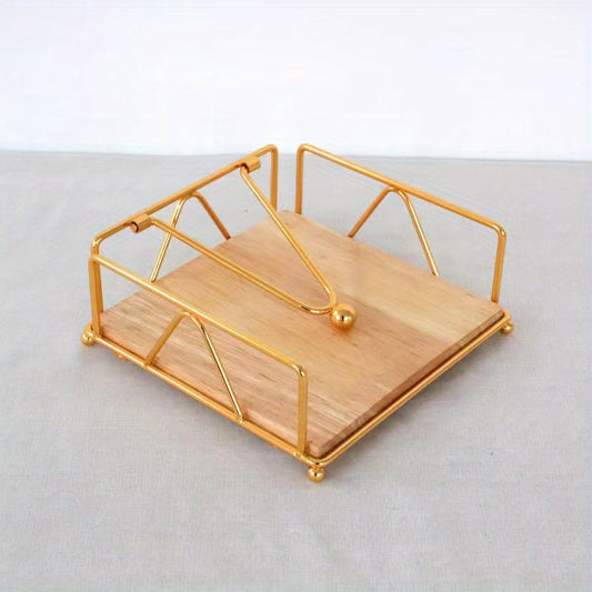 Iron Napkin Holder Classic Arc Series Three door Paper Towel Clip