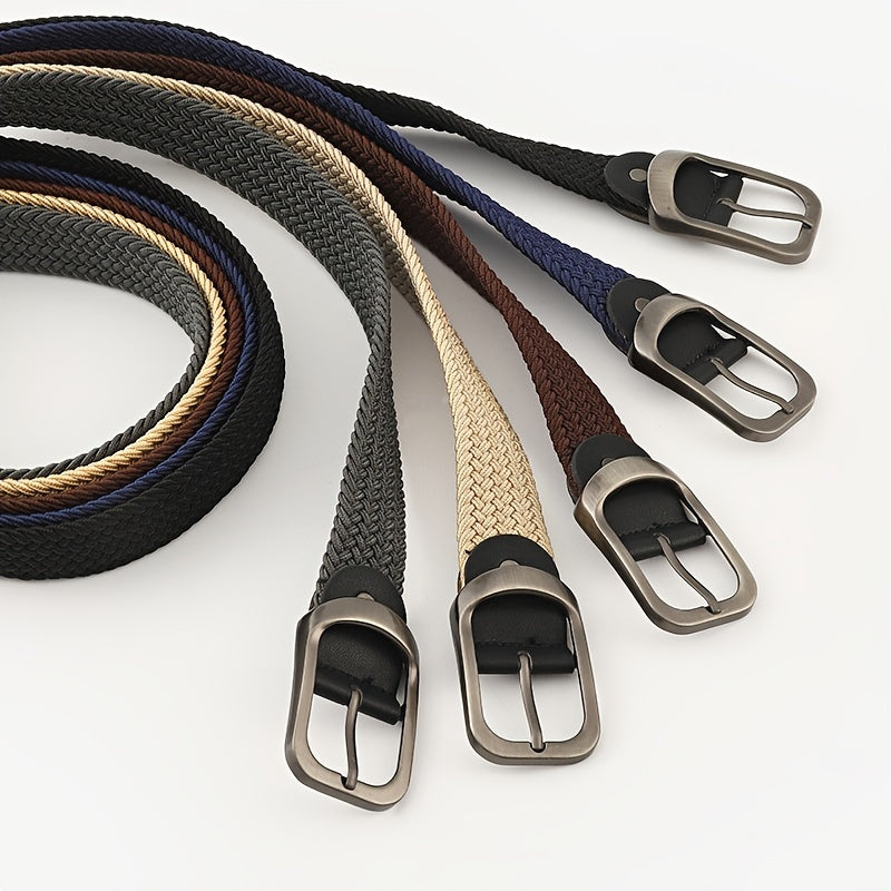 Elastic Canvas Wide Waistband Belt for Cargo Pants