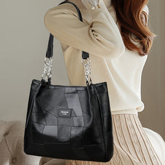 Trendy PU Leather Handbag Tote Shoulder Briefcase