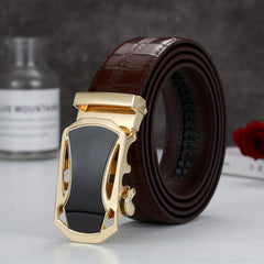 Men's Sports Coffee Automatic Buckle Waist Belt