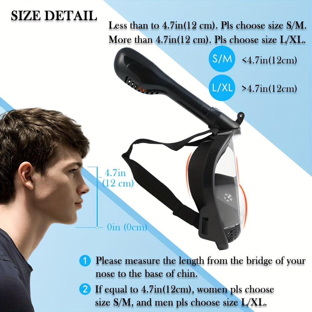 Y3 Full Face Snorkeling & Diving Mask 180 Panoramic View