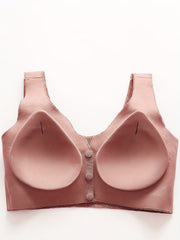 Lace Wireless Bra Front Buckle Comfy & Breathable Women's Lingerie