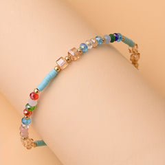 Colorful Beaded Anklet Boho Style Bracelet Women Girl
