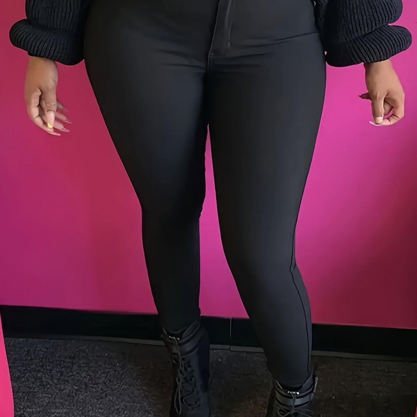  Skinny Fit High Rise Trousers