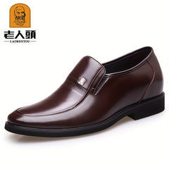 LAORENTOU Men's Leather Loafer Shoes Lightweight Casual Shoes
