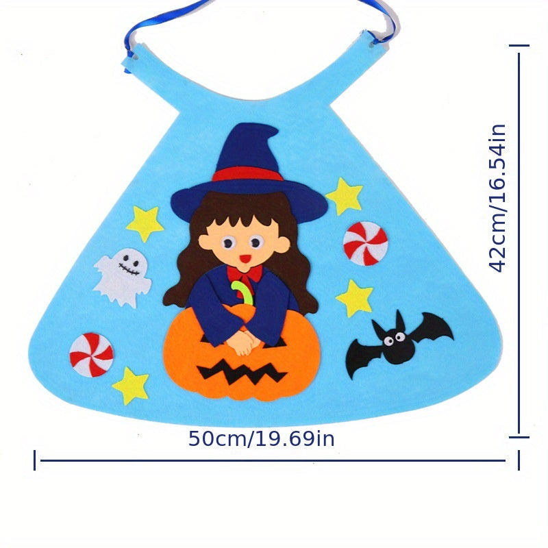 Halloween DIY Children's Cloak Hand Sewn Material Bag Party Decor