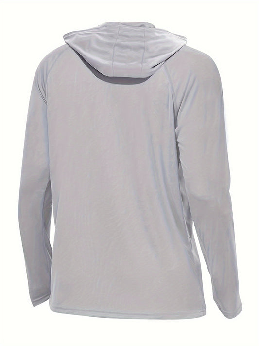 Men's Sun Protection Hoodie Long Sleeve Quick Dry Top