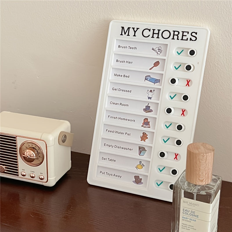 Portable DIY Sliding Routine Chart Daily Schedules & To Do Lists
