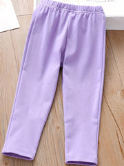 Girls' Bunny Embroidery Legging Pants For Kids