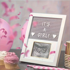 Baby B Ultrasound Wooden Photo Frame