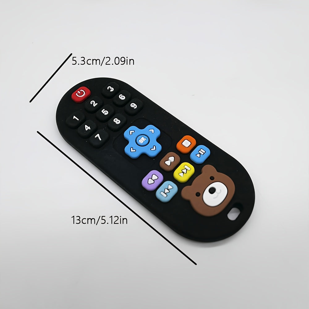 Cartoon Bear Silicone Remote Control Baby Teether Toy
