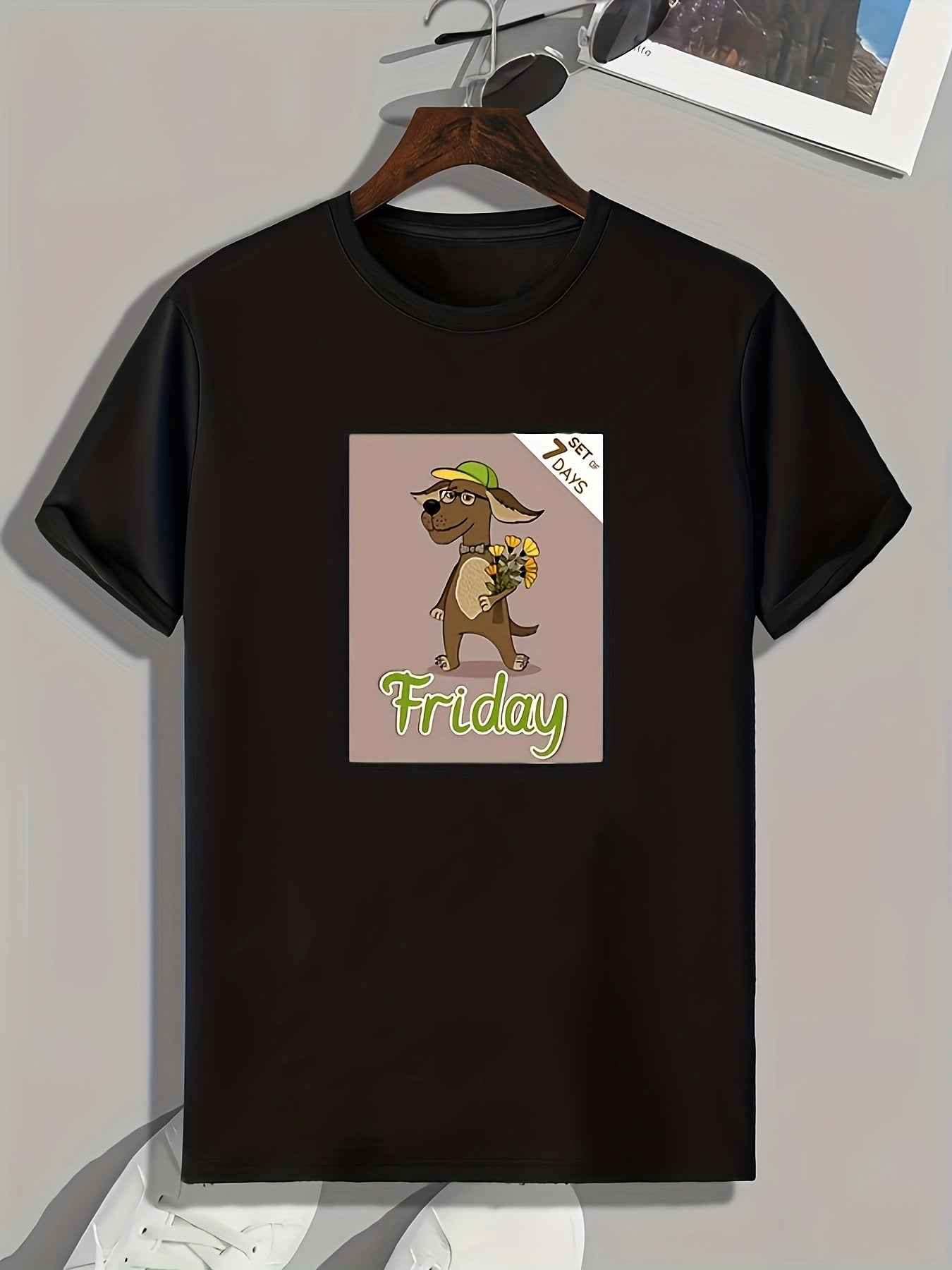 Dog Print Men's Graphic T shirt for Summer